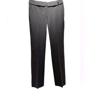 New Women grey and white striped trousers MNG Suit size 36